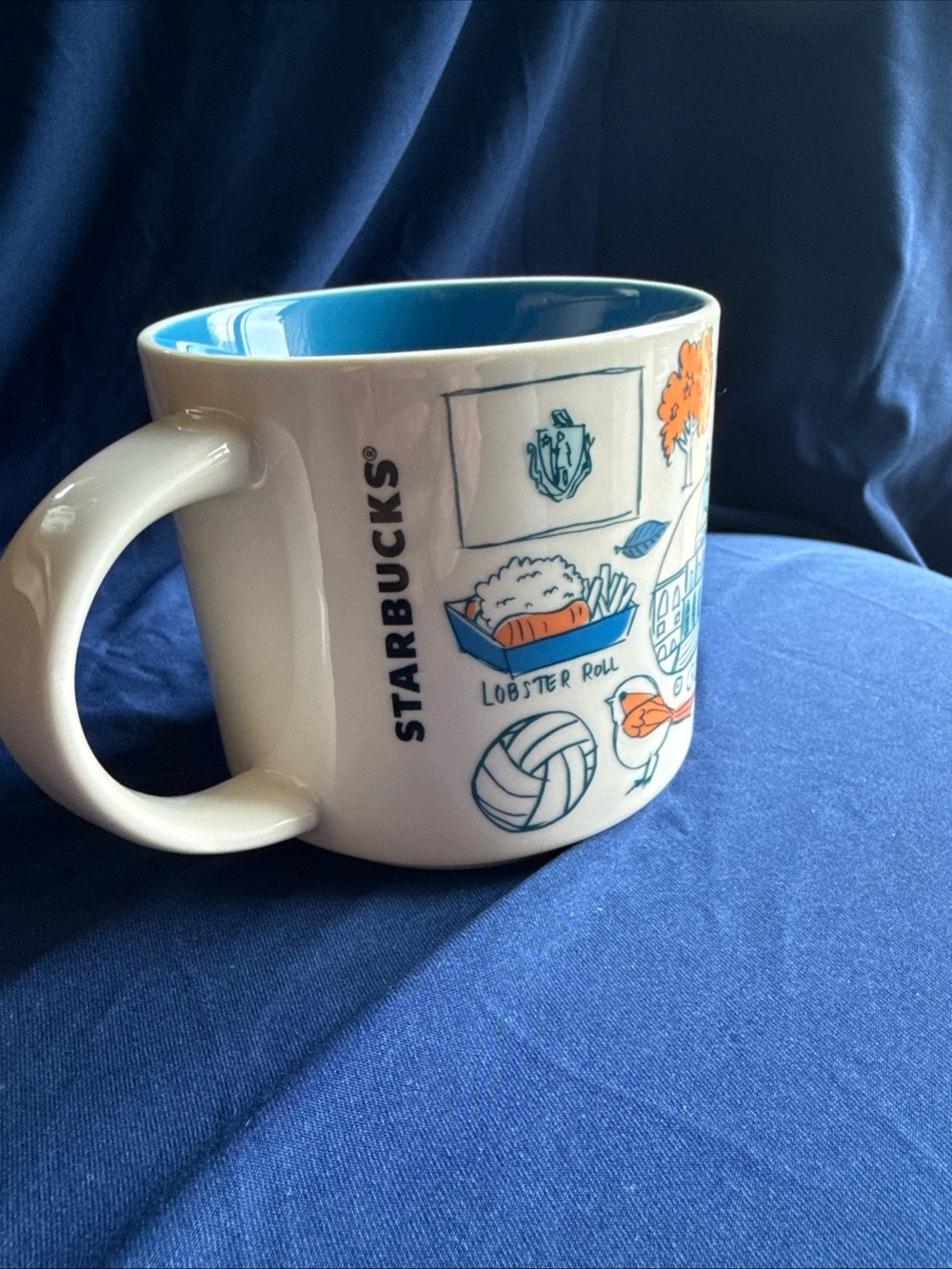 Starbucks Been There Series Massachusetts Mug 14oz Collector Cup w/ Box NWT NEW - Picture 5 of 13